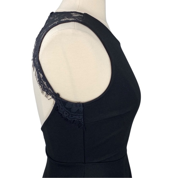 Lulus Need You Close Black Open Back Lace Detail Fit and Flare Mini Party Dress - Picture 5 of 16